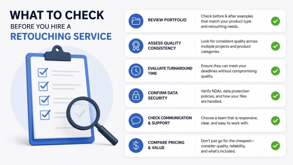 What to check before hiring retouching service